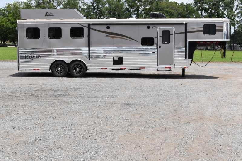 2015 Bison Ranger 3LQ Horse Trailer with 10' Short Wall