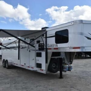 2018 Lakota Charger LQ Stock Trailer with 9' Short Wall