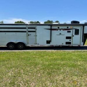 2024 Bison Trail Hand 708160 Stock Trailer with 8' Short Wall