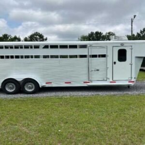Used 2022 Shadow STK Stock Trailer with 8′ Short Wall