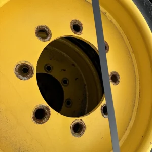 Camso 33x12-20 Solid Steer Tires With Rims 7.5-20 Rim 8 Lug Gehl Cat Case JCB