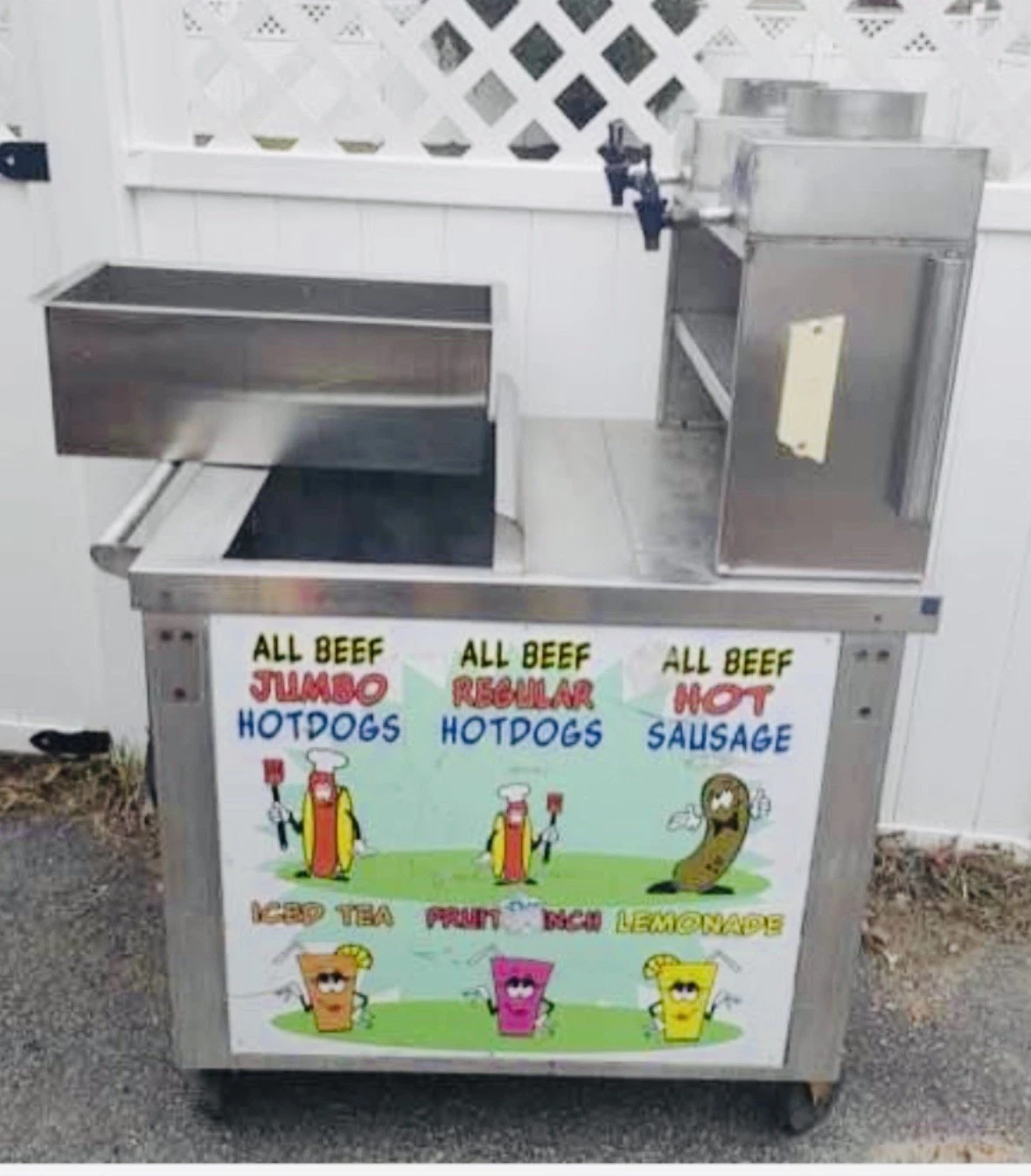 Hotdog Cart With Juice Dispenser - Image 2