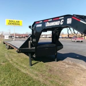 2024 Diamond C FMAX212 102"x 40' 25.9k Equipment Trailer With MAX Ramps Stock #275652 Gooseneck Trailers - Spencer Trailers