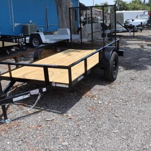 2025 5x10 Utility Trailer – 3K Single Axle, Rear Gate, Dexter Axle
