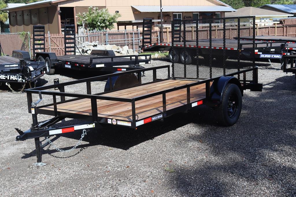 2025 6x12 Utility Trailer – 3K GVWR, Triple Crown, Wood Deck, Black