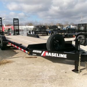 2025 Baseline HEQ208 82"x22' 16k Equipment Trailer with Flip-Knee Ramps Stock #291838 - Spencer Trailers