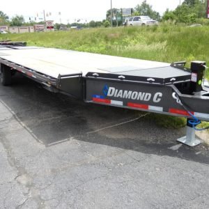 2025 Diamond C DEC207 102″x 26′ 14.9k 14.9k Deck-Over Trailer With MAX Ramps Stock #300435 - Spencer Trailers