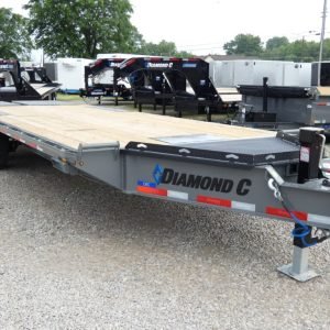2025 Diamond C DEC208 102"x 24' 18k Deck-Over Trailer With MAX Ramps Stock #301163 - Spencer Trailers