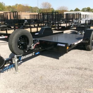 2025 Diamond C DSA107 77"x 12' 7k Single Axle Tilt Trailer Stock #293324 - Spencer Trailers