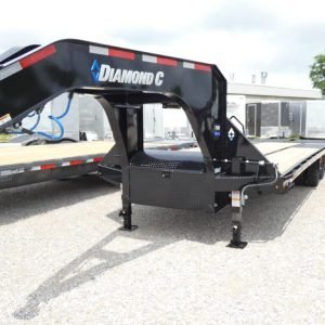 2025 Diamond C FMAX210 102"x 28' Equipment Trailer With MAX Ramps Stock# 300829 Gooseneck Trailers - Spencer Trailers