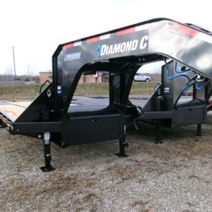 2025 Diamond C FMAX210 102"x 30' 25k Equipment Trailer With MAX Ramps Stock #295528 Gooseneck Trailers - Spencer Trailers
