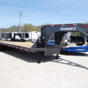 2025 Diamond C FMAX210 HDT 102″x 35′ 25k Hydraulic Dovetail Equipment Trailer Stock #299747 Goose Neck Trailer - Spencer Trailers