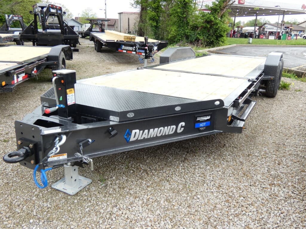 2025 Diamond C HDT208 80″x 22′ 18k Pintle Ring Hitch Split-Deck Tilt Equipment Trailer Stock #299091 Tilt Trailer - Spencer Trailers
