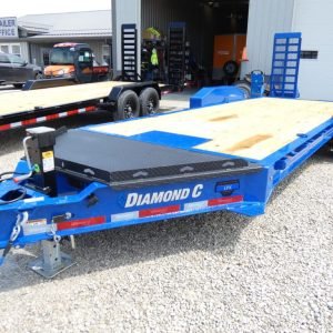 2025 Diamond C LPX207 82"x 20' 14.9k Equipment Trailer With Flip-Knee Ramps Stock #301562 - Spencer Trailers