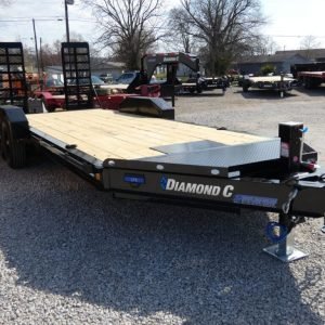 2025 Diamond C LPX207 82"x 20' 14.9k Equipment Trailer With HD Flip-Knee Ramps Stock #299857 - Spencer Trailers