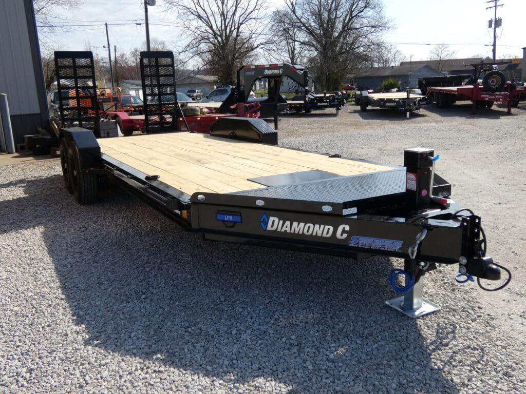 2025 Diamond C LPX207 82"x 20' 14.9k Equipment Trailer With HD Flip-Knee Ramps Stock #299857 - Spencer Trailers