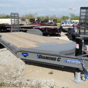 2025 Diamond C LPX207 82″x 20′ 14.9k Equipment Trailer With HD Flip-Knee Ramps Stock #297883 - Spencer Trailers