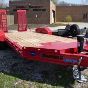 2025 Diamond C LPX207 82″x 20′ 14.9k Equipment Trailer With HD Flip-Knee Ramps Stock #298413 - Spencer Trailers
