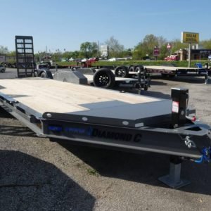 2025 Diamond C LPX207 82"x 22' 14.9k Equipment Trailer With HD Flip-Knee Ramps Stock #298198 - Spencer Trailers