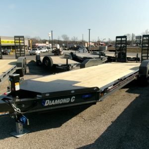 2025 Diamond C LPX207 82″x 22′ 14.9k Equipment Trailer With HD Flip-Knee Ramps Stock #298199 - Spencer Trailers