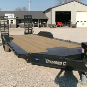 2025 Diamond C LPX207 82″x 22′ 14.9k Equipment Trailer With HD Flip-Knee Ramps And Max Wide Pkg. Stock #297537 - Spencer Trailers