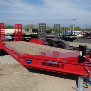 2025 Diamond C LPX207 82"x 22' 14.9k Equipment TrailerWith HD Flip-Knee Ramps Stock #298197 - Spencer Trailers
