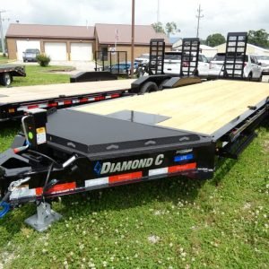 2025 Diamond C LPX208S 82"x 22' 18k Equipment Trailer With HD Flip-Knee Ramps Stock #302058 - Spencer Trailers