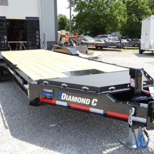 2025 Diamond C LPX210 82"x 22' 20k Equipment Trailer With HD Flip-Knee Ramps Stock #302380 - Spencer Trailers
