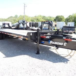 2025 Diamond C PX212 102"x 30' 25.9k Pintle Ring Hitch Equipment Trailer With MAX Ramps Stock#299813 - Spencer Trailers