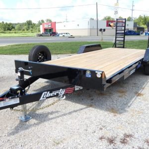 2025 Liberty LE 83"x 20' 9.9k Equipment Trailer With Stand-Up Ramps Stock #046989 - Spencer Trailers