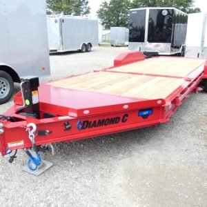2026 Diamond C HDT207 82"x 22' 14.9k Split-Deck Tilt Equipment Trailer Stock #304364 - Spencer Trailers