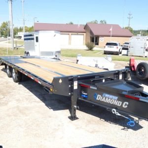 2026 Diamond C PX210 102"x 25' 25k Pintle Ring Hitch Equipment Trailer With MAX Ramps Stock #305089 - Spencer Trailers