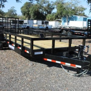 22ft Heavy Duty Equipment Trailer with Ramp Gate