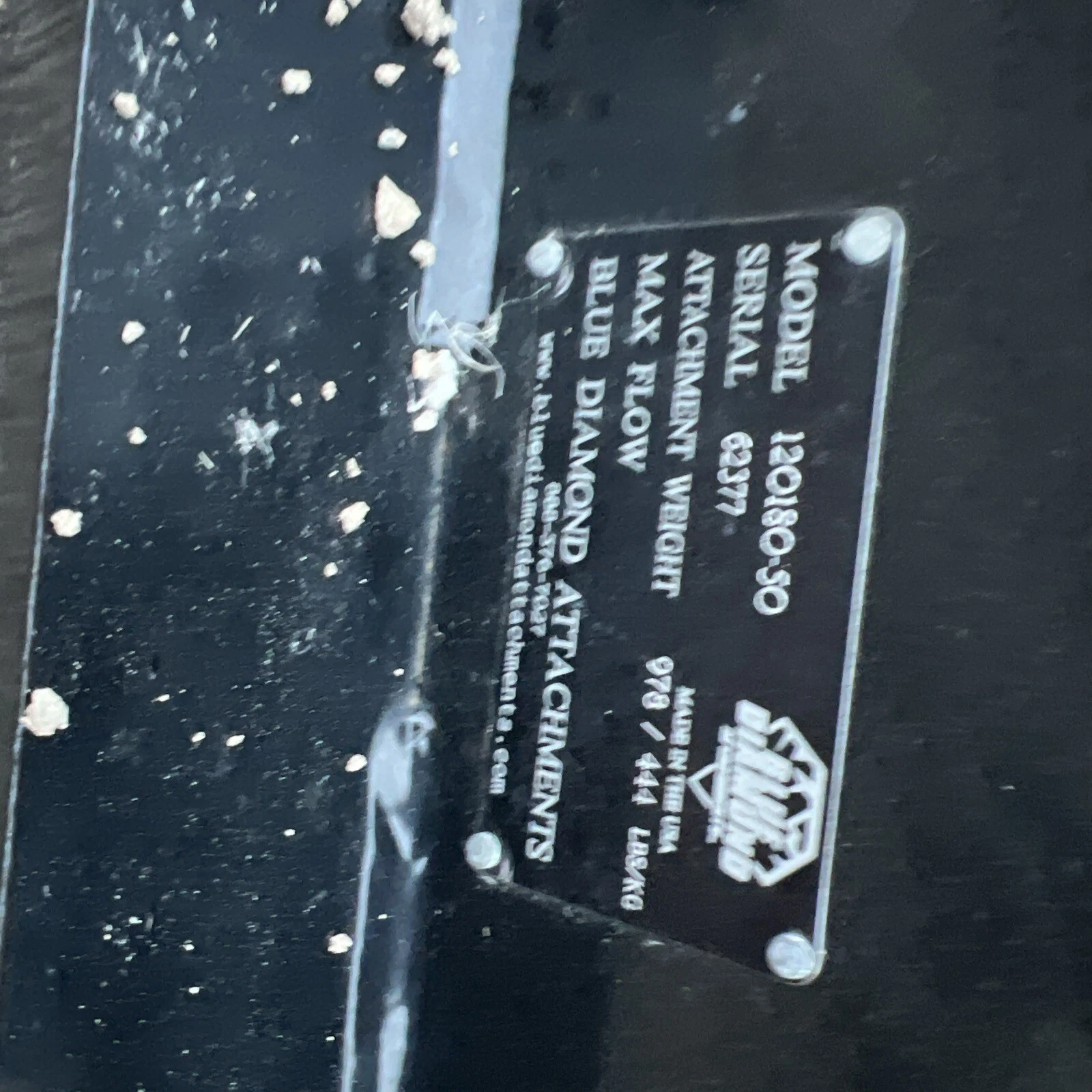 10 Foot Loader Backhoe Snow Pusher Blue Diamond 120180-50 - Image 3