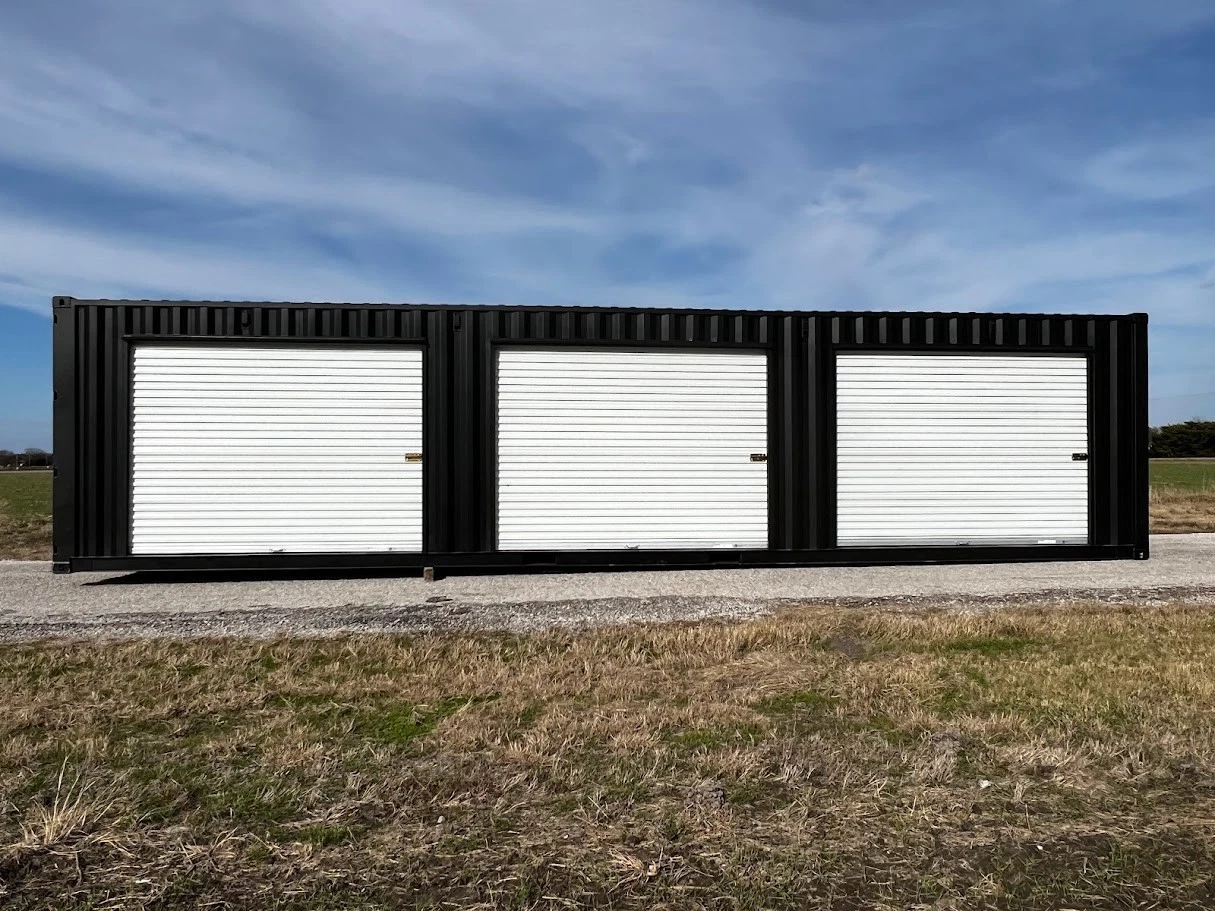 40ft Shipping Container w/3 Roll-Up Side Doors - Image 3