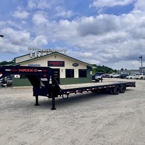 2021 Maxx-D Trailers LHX10234 102" X 34' 40K (Rated at 25.9k) Flatbed Gooseneck W/ MAXX Ramps