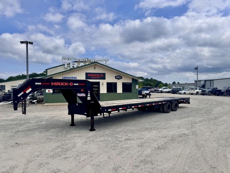 2021 Maxx-D Trailers LHX10234 102" X 34' 40K (Rated at 25.9k) Flatbed Gooseneck W/ MAXX Ramps