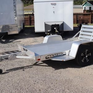 4.5x8 Aluminum Utility Trailer with 4 Stake Pockets