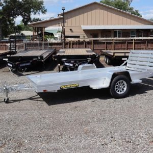 5.5x12 Aluminum Utility Trailer with a Bi-Fold Tailgate