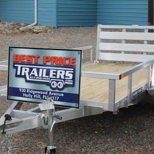 5x10 Aluminum Tube Top Utility with Bi-Fold Ramp