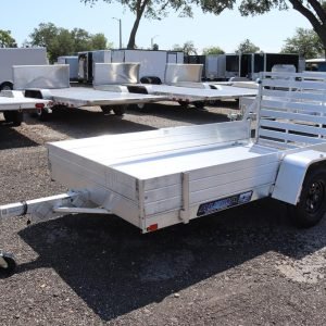 5x10 Aluminum Utility Trailer with 12" Solid Sides
