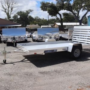 6.5x12 Aluminum Utility Trailer with 7" Heavy Duty Frame Rail