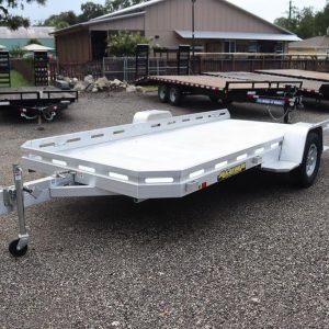 6'6" x 14'2" (77.5" x 176") 2026 SA Aluminum Tilt Utility Trailer – Slotted Deck