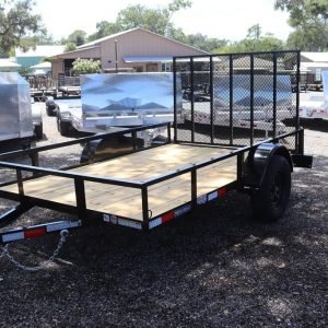 6x10 Utility Trailer with Gate – Black (2026 Triple Crown)