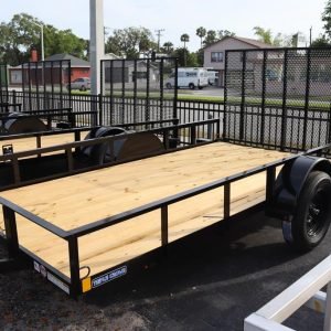 6x12 Steel Open Utility Trailer with 4 Tie Down Loops