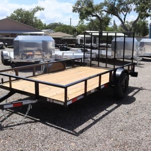 6x12 Utility Trailer with Gate – Black (2026 Triple Crown)