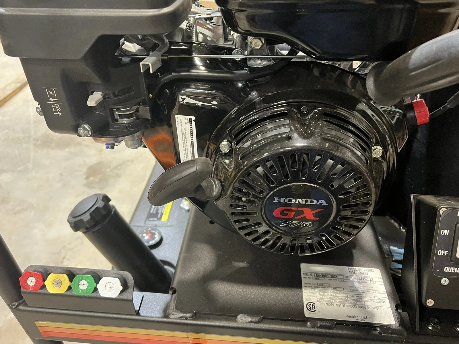 MITM hot water pressure washer Honda GX270 New - Image 7