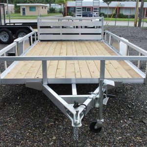 7x12 Aluminum Tube Top Utility Trailer