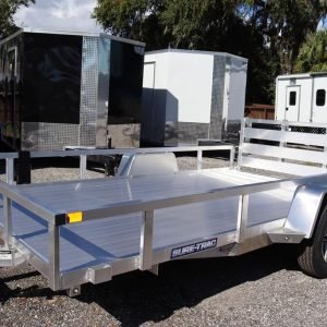 7x12 Aluminum Tube Top Utility With Bi Fold Gate