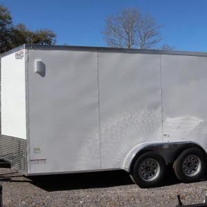 7x14 V Nose Tandem Axle with Rear Ramp Door